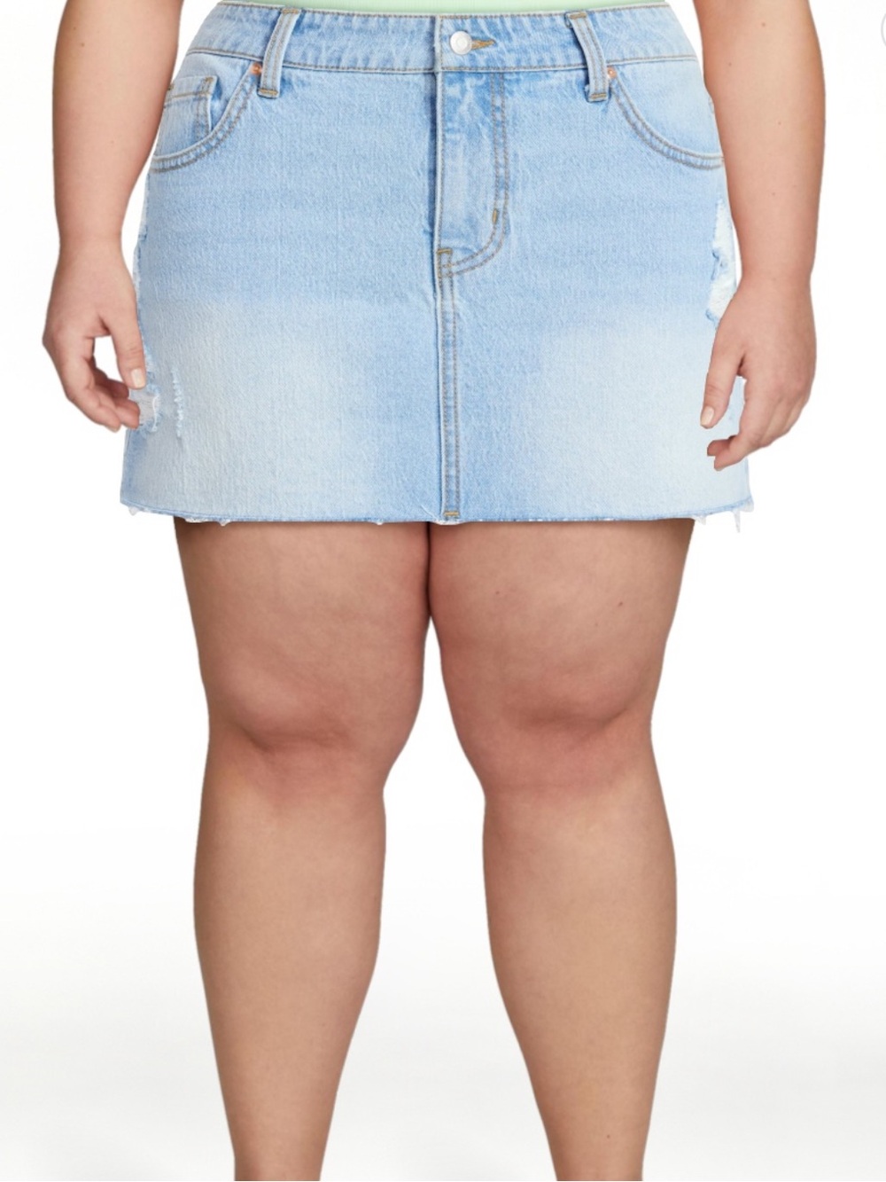 No Boundaries Denim Mini Skirt